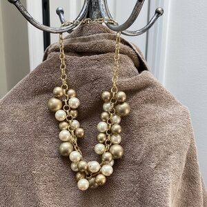 NWOT 20” never worn Elegant Gold tone and Pearl Necklace